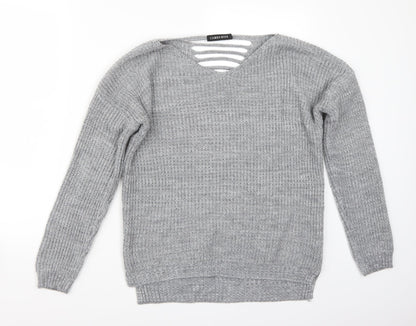 Cameo Rose Womens Grey Pullover Jumper Size M