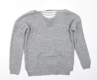 Cameo Rose Womens Grey Pullover Jumper Size M