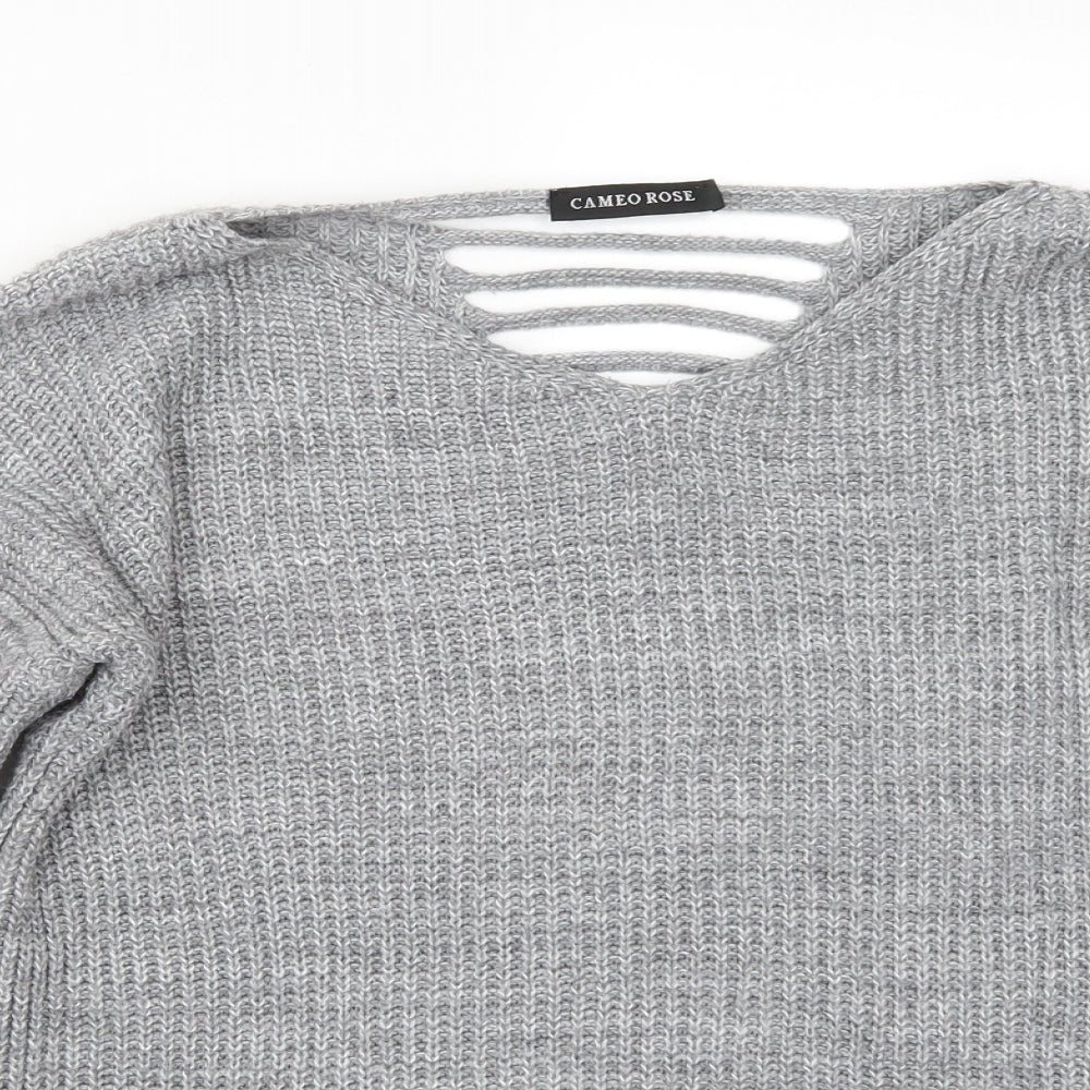 Cameo Rose Womens Grey Pullover Jumper Size M