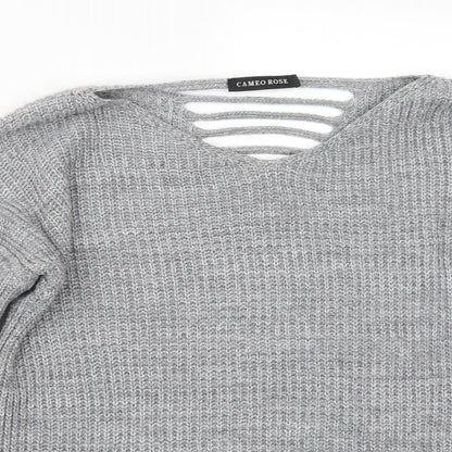 Cameo Rose Womens Grey Pullover Jumper Size M