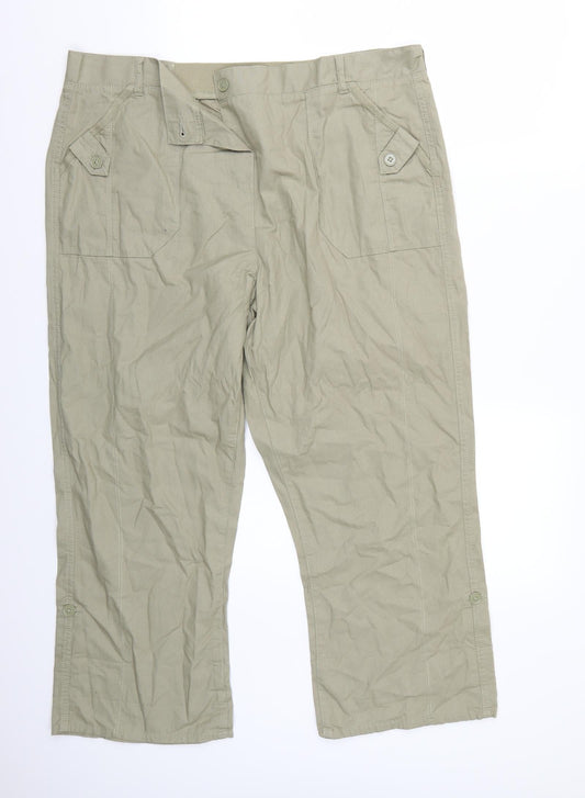 Womens UK Size 18 Arista Regular Fit  Beige Trousers