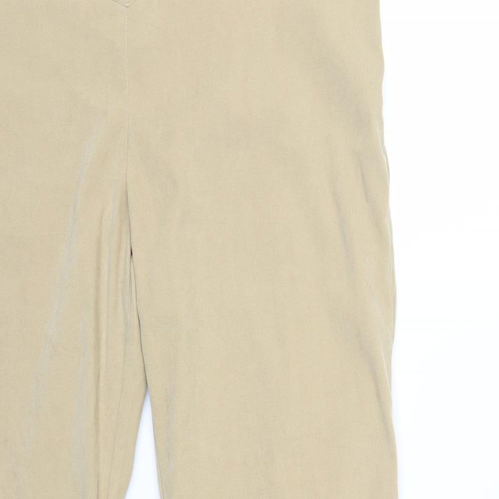 P Womens Beige   Trousers  Size 16 L32 in