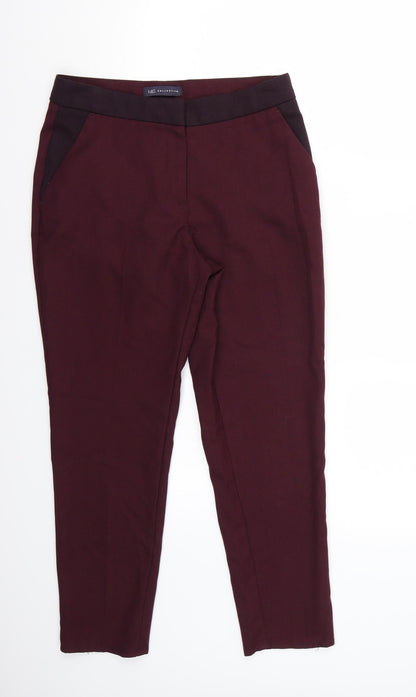 Womens UK Size 10 Marks and Spencer Regular Fit  Purple Trousers