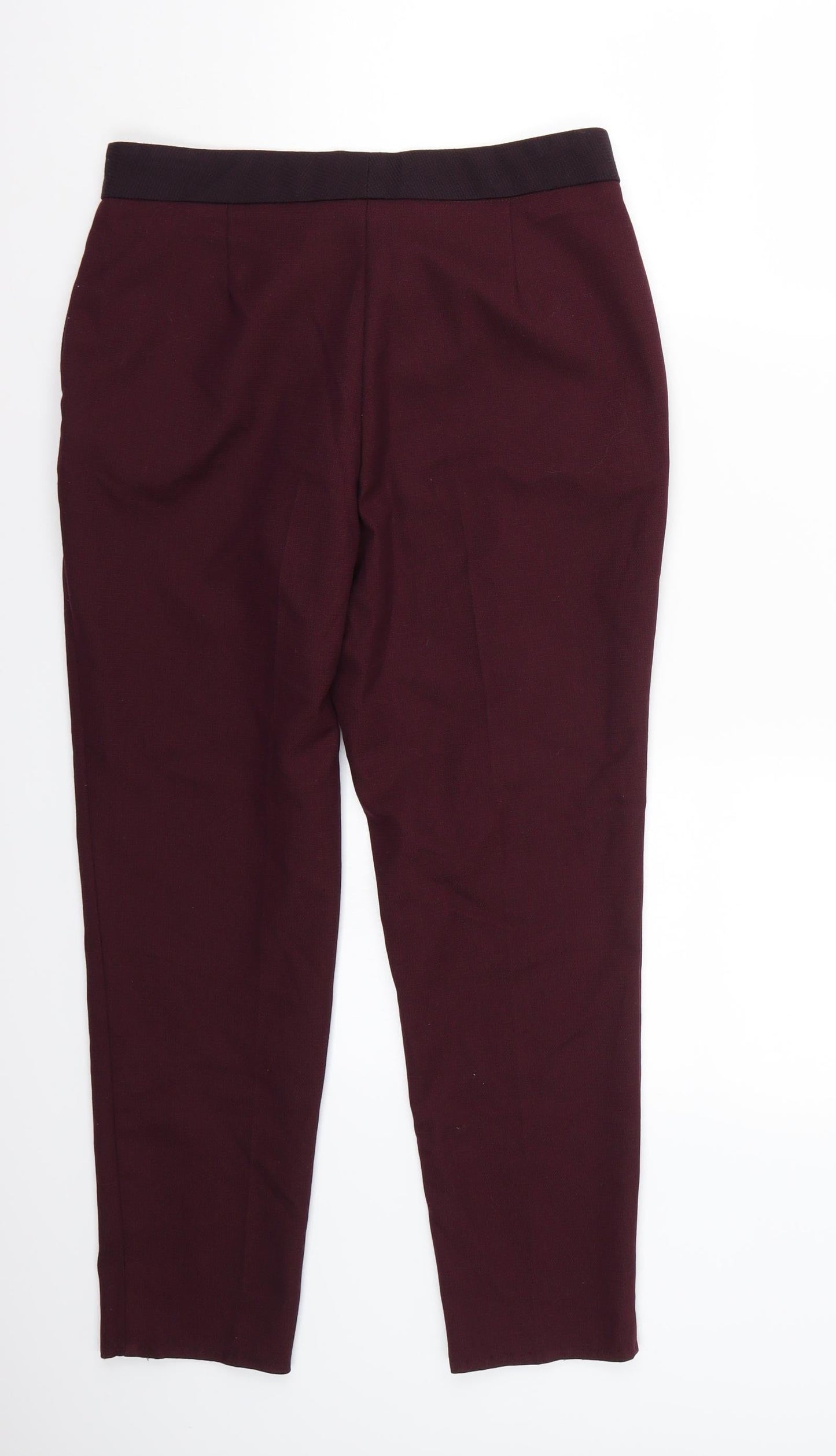 Womens UK Size 10 Marks and Spencer Regular Fit  Purple Trousers