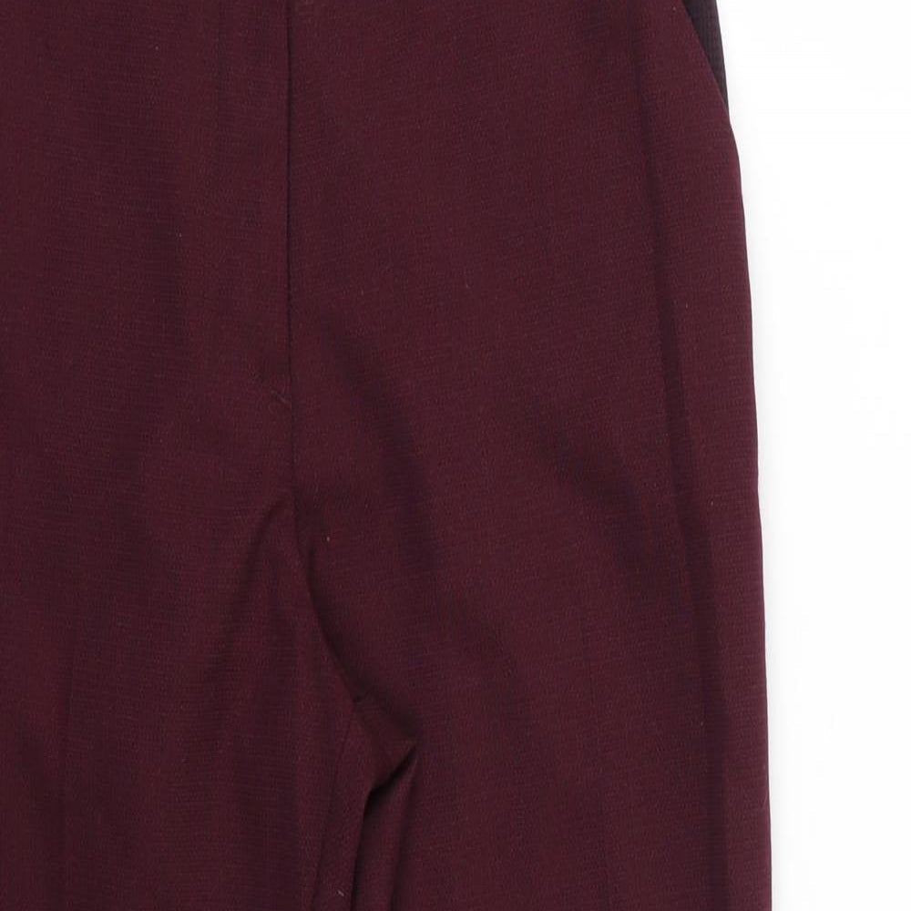 Womens UK Size 10 Marks and Spencer Regular Fit  Purple Trousers