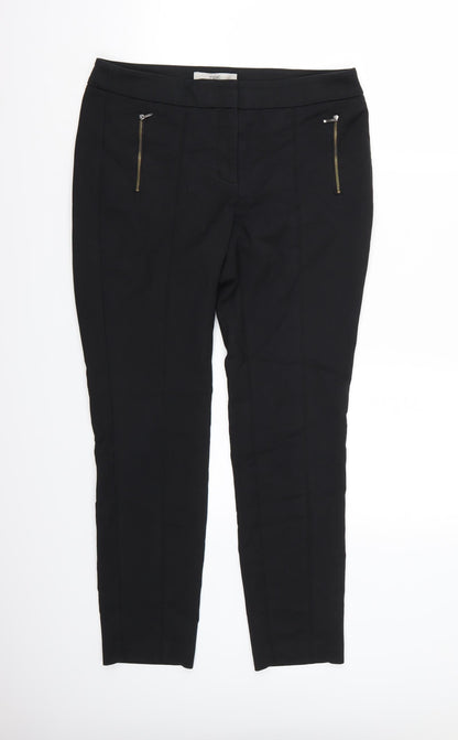 Womens UK Size 10 NEXT Regular Fit  Black Trousers
