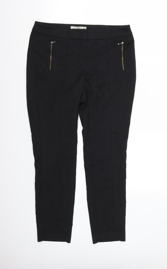 NEXT Womens Black   Trousers  Size 10 L28 in