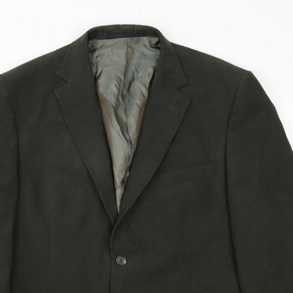 Mens UK Size 42 Marks and Spencer Regular Green Suit Jacket