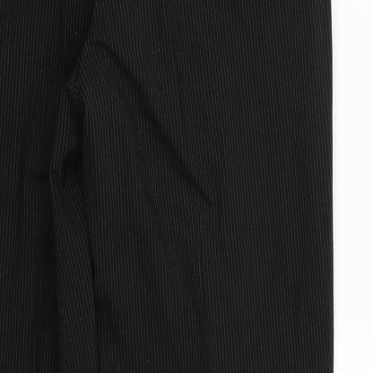 NEXT Womens Black Striped  Trousers  Size 34 L31 in