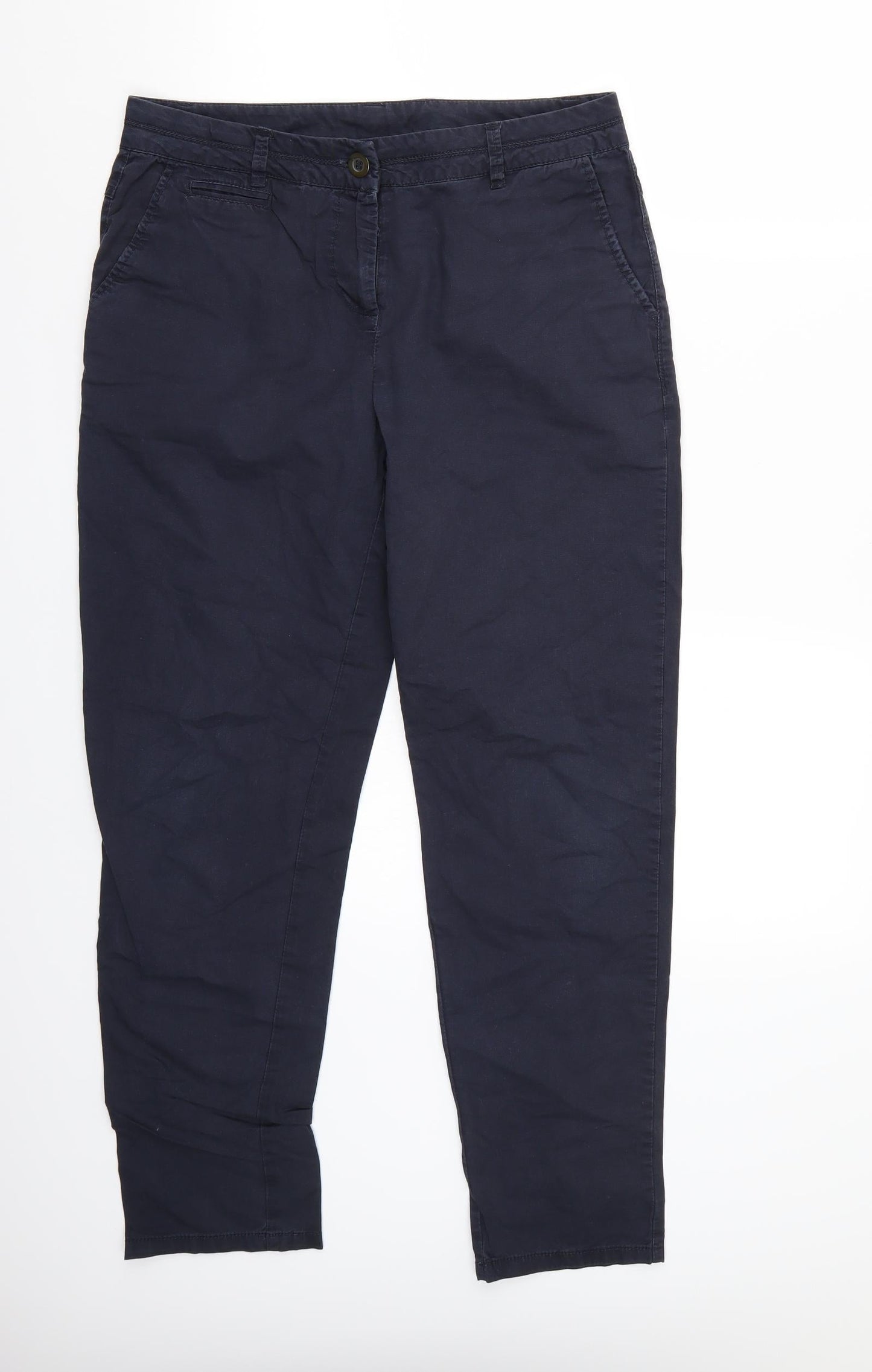 Womens UK Size 10 Wallis Regular Fit  Blue Trousers