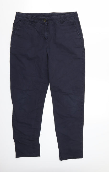 Womens UK Size 10 Wallis Regular Fit  Blue Trousers