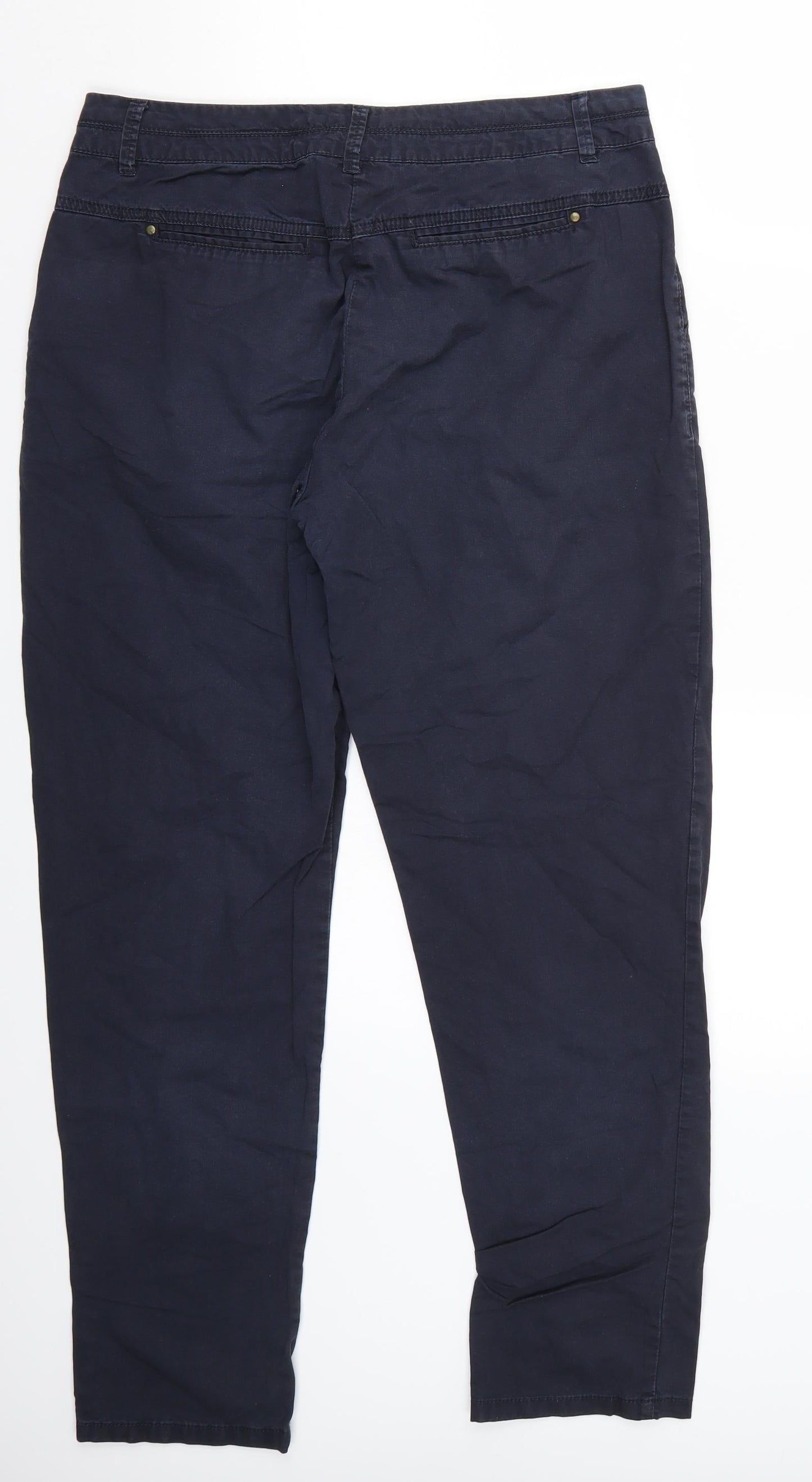 Womens UK Size 10 Wallis Regular Fit  Blue Trousers