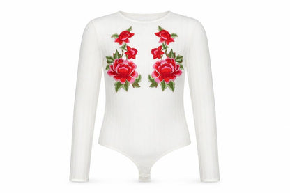 Womens UK Size 8 pretty little Thing One-Piece White Bodysuit