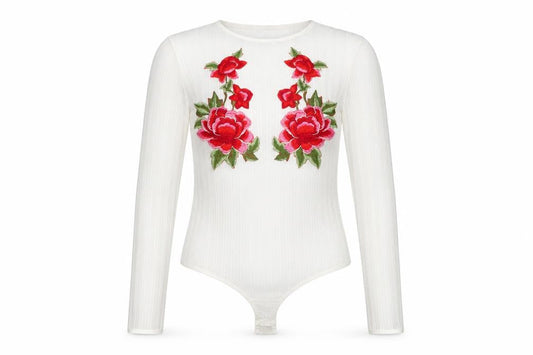 Womens UK Size 8 pretty little Thing One-Piece White Bodysuit