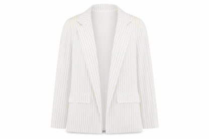 Maia Hemera Womens White   Jacket Blazer Size S  - shoulder pads