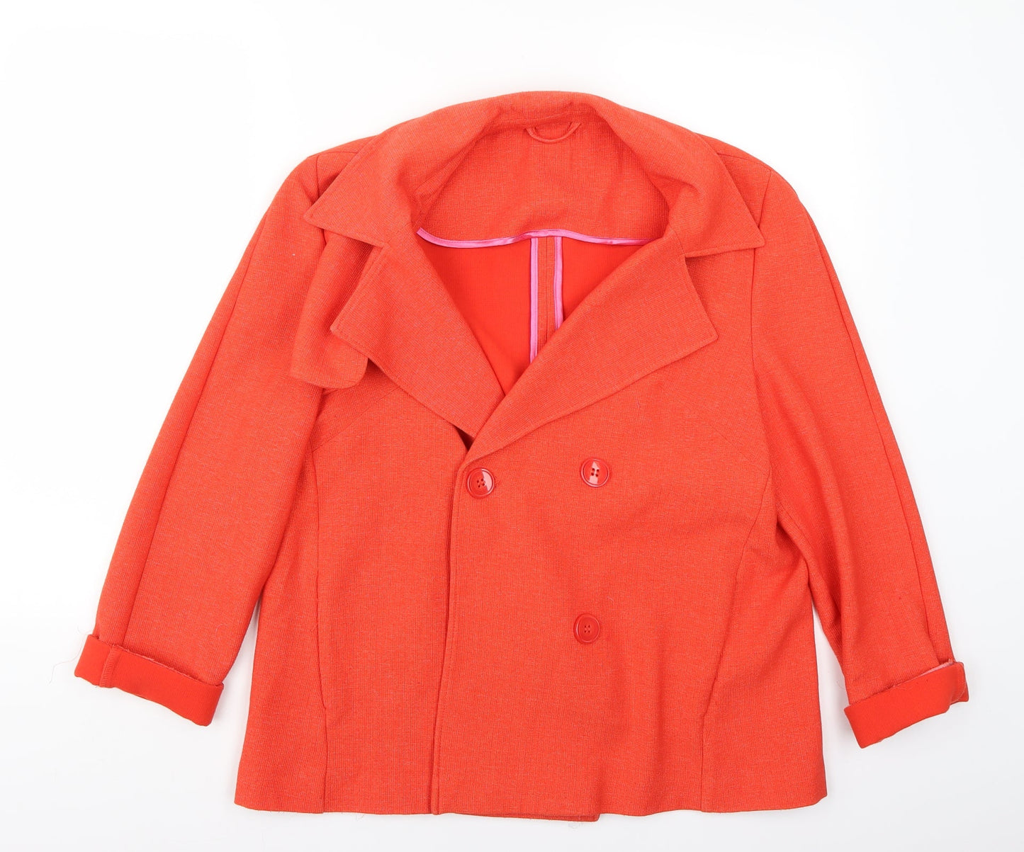 Womens UK Size M Preworn Orange Jacket