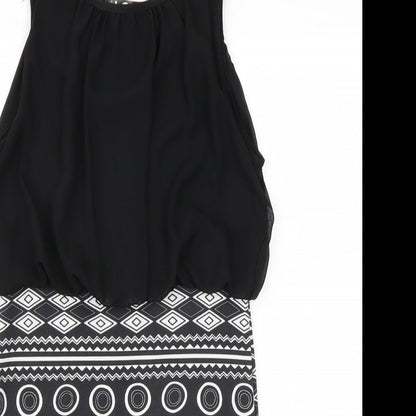 Preworn Womens Black  Rayon A-Line  Size S