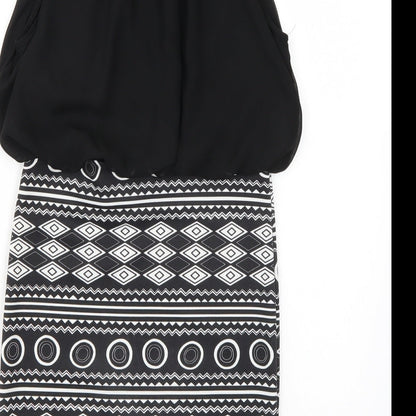 Preworn Womens Black  Rayon A-Line  Size S