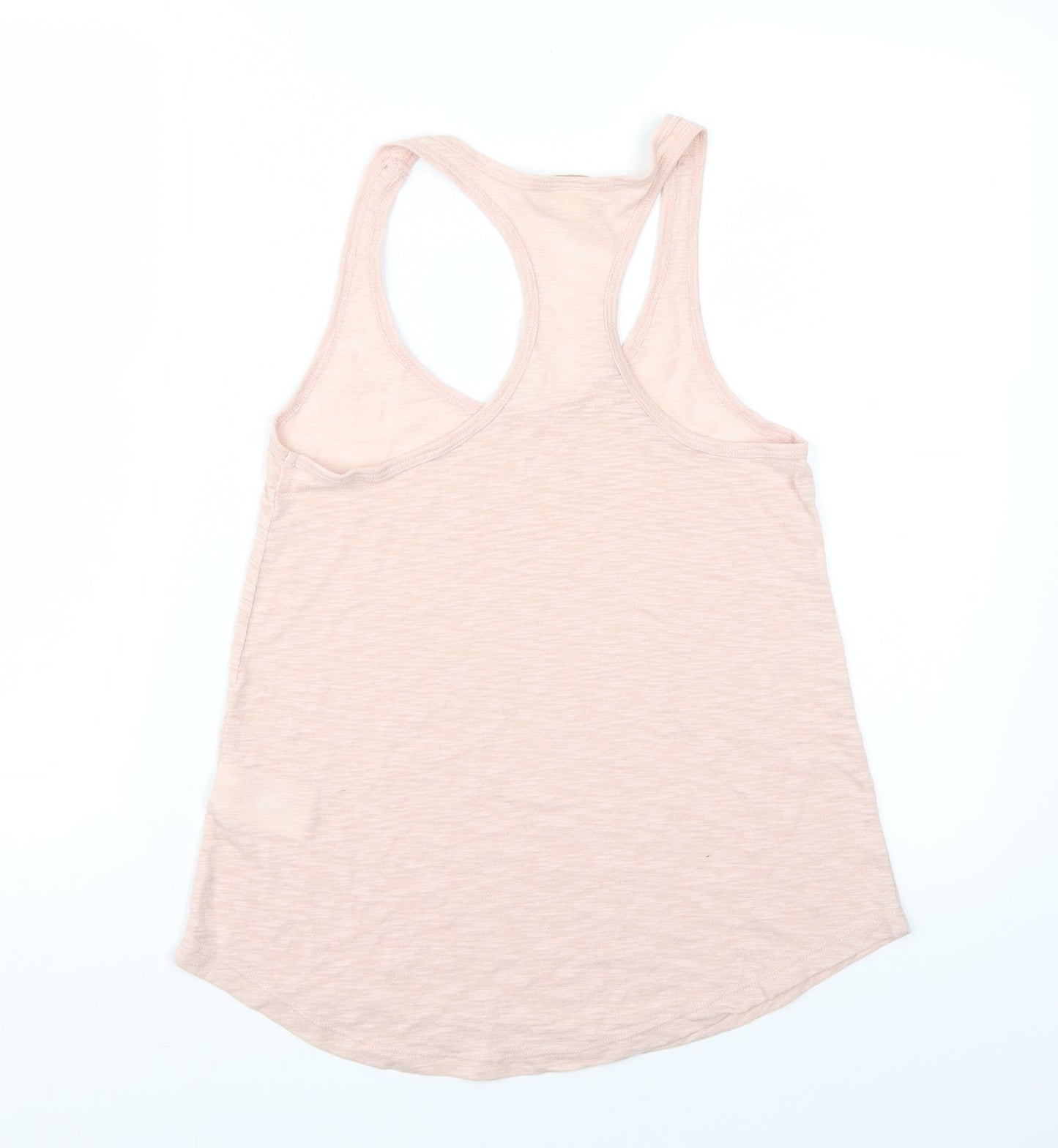 Womens UK Size XS H&M Pink Basic T-Shirt
