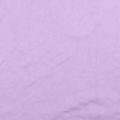 Classics Womens Purple Floral Knit Pullover Jumper Size 20