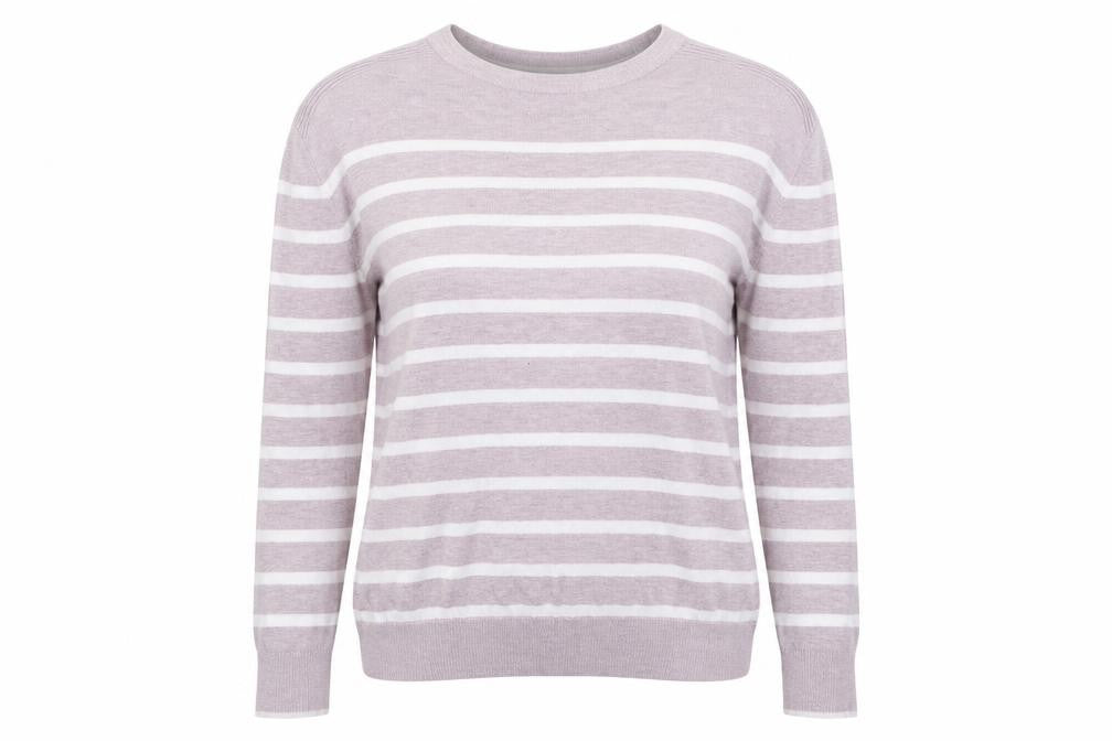 Next Womens Multicoloured Striped Knit Pullover Jumper Size 6  - Oversized