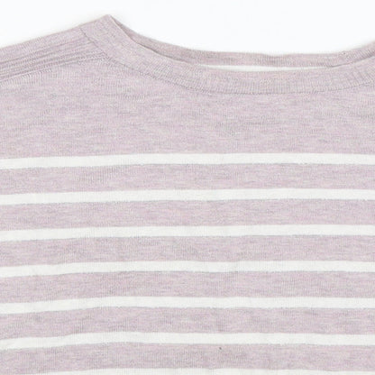 Next Womens Multicoloured Striped Knit Pullover Jumper Size 6  - Oversized