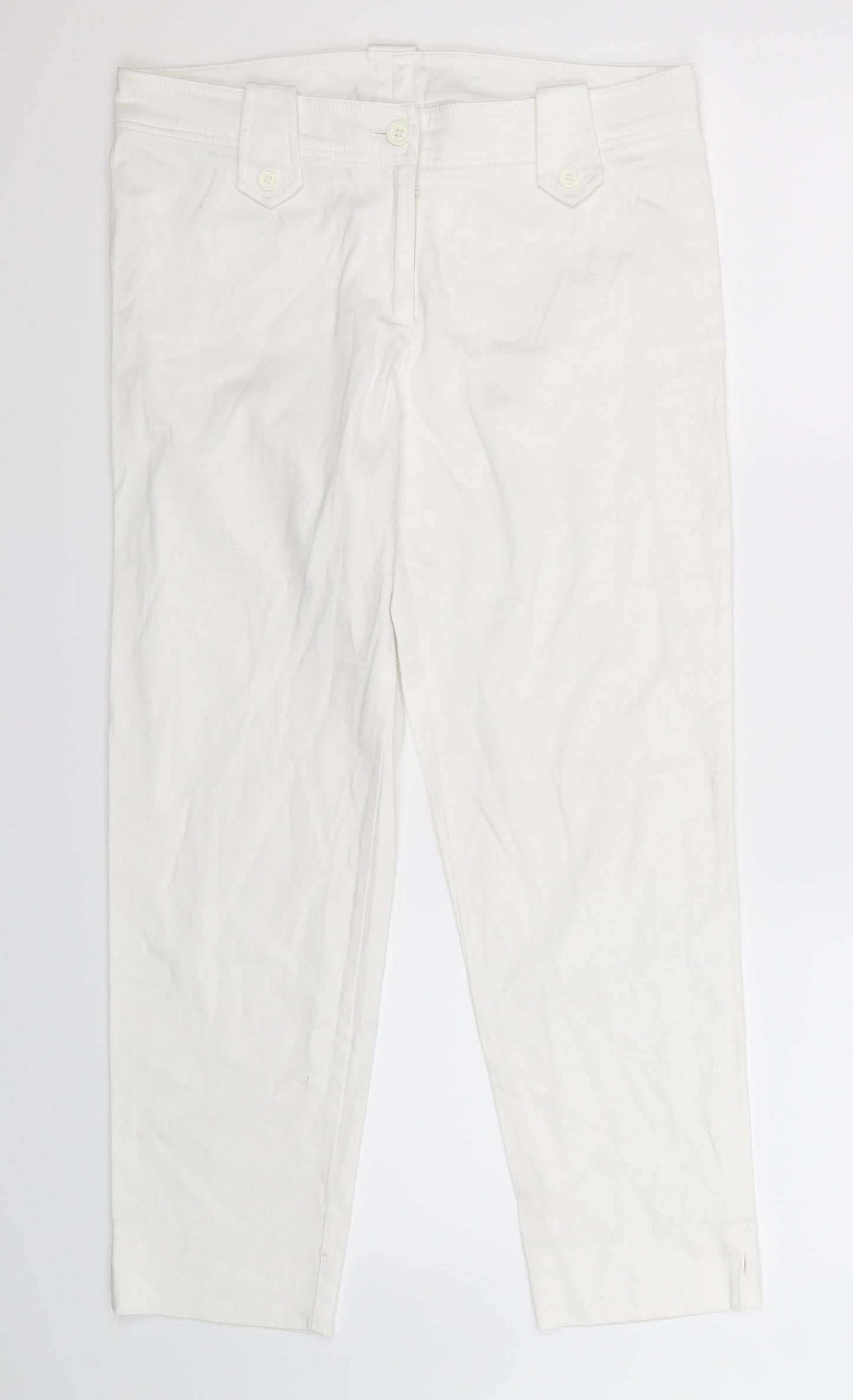 Womens UK Size 12 Libra Slim Fit  White Trousers