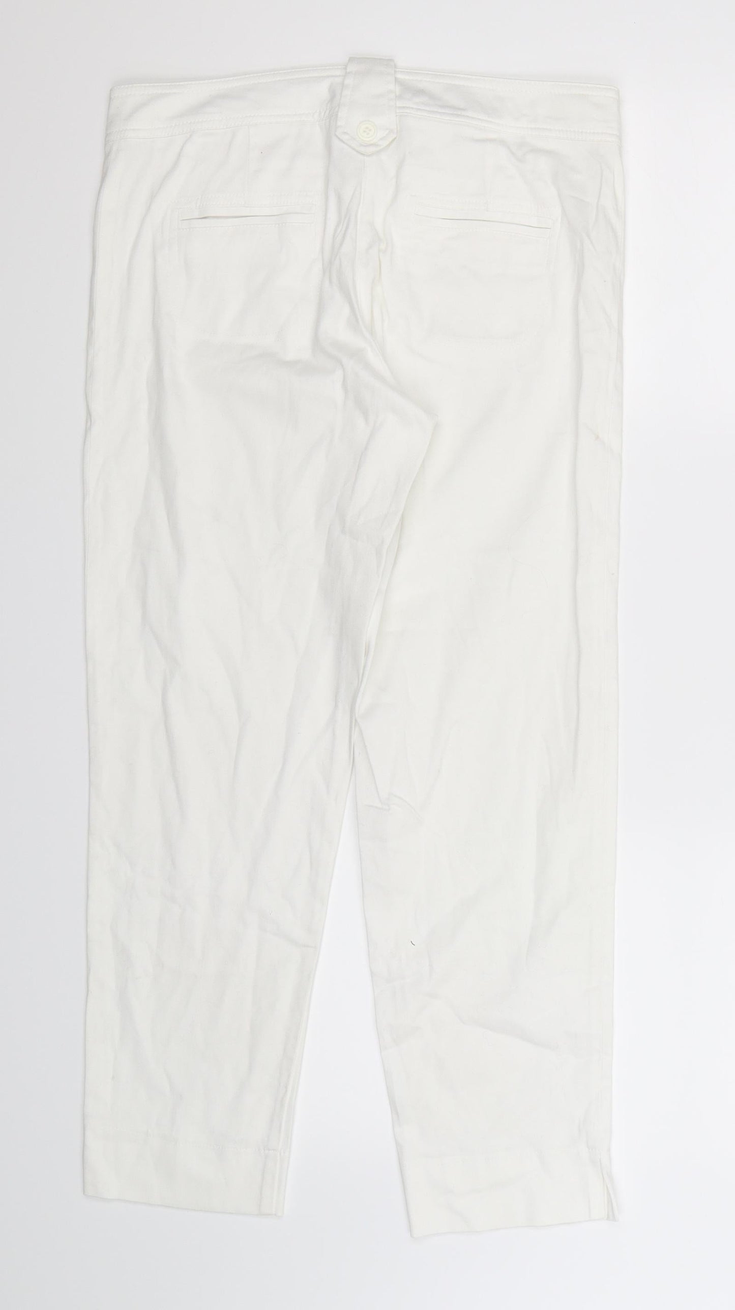 Womens UK Size 12 Libra Slim Fit  White Trousers