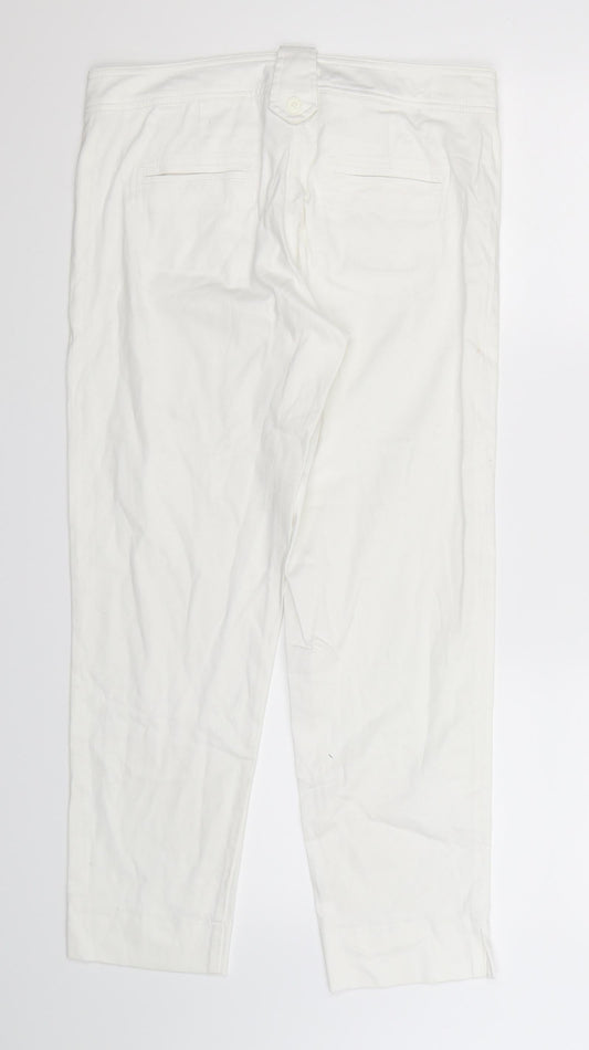 Womens UK Size 12 Libra Slim Fit  White Trousers