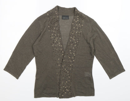 ALEX Womens Grey  Knit Cardigan Jumper Size 12