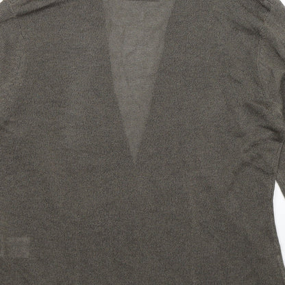 ALEX Womens Grey  Knit Cardigan Jumper Size 12