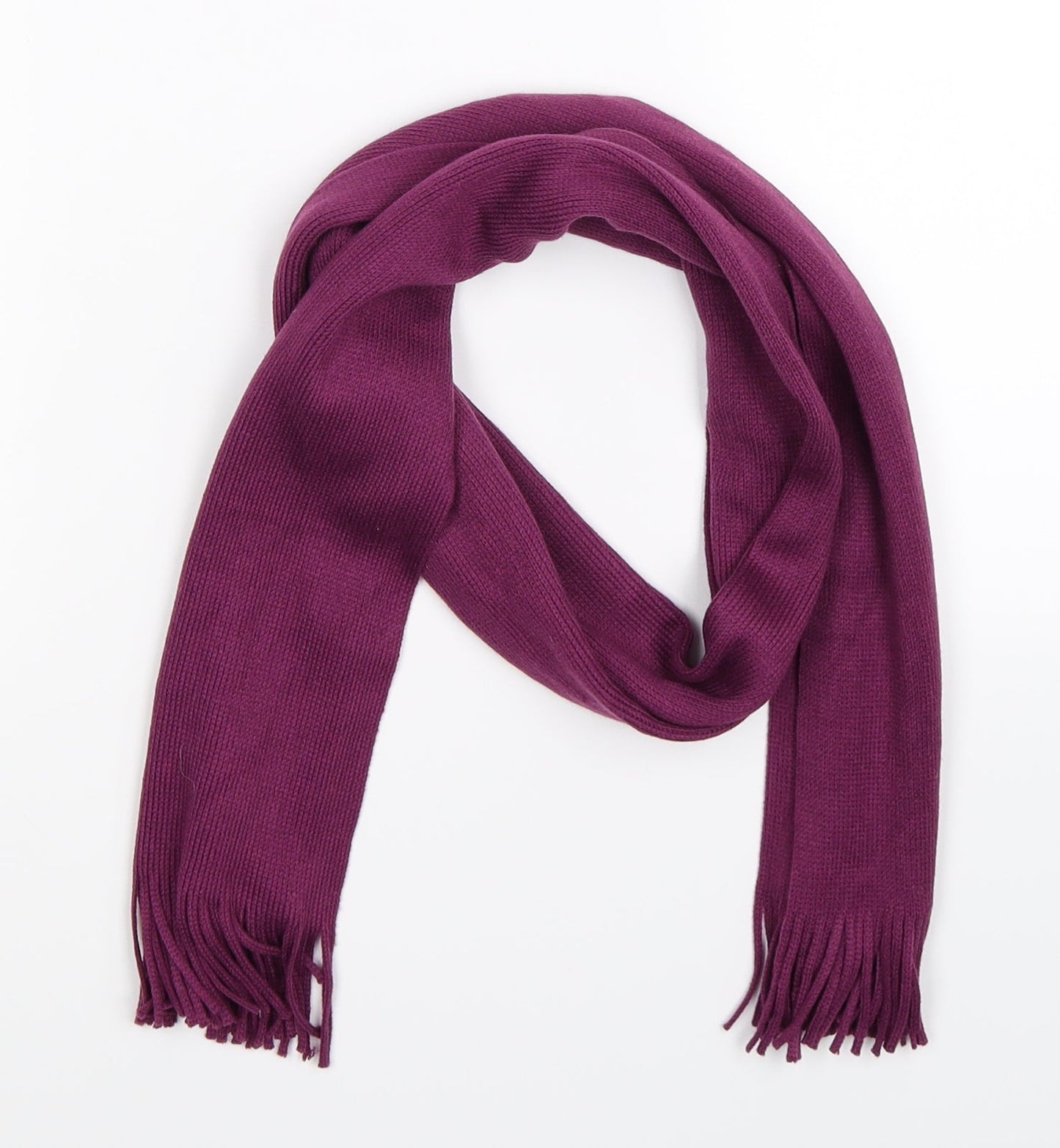 Preworn Womens Purple  Knit  Scarf