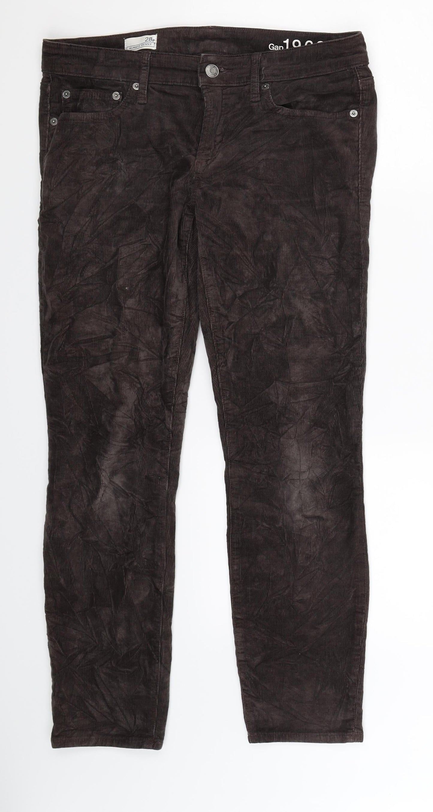 Gap Womens Grey  Corduroy Jegging Trousers Size 32 in L27 in