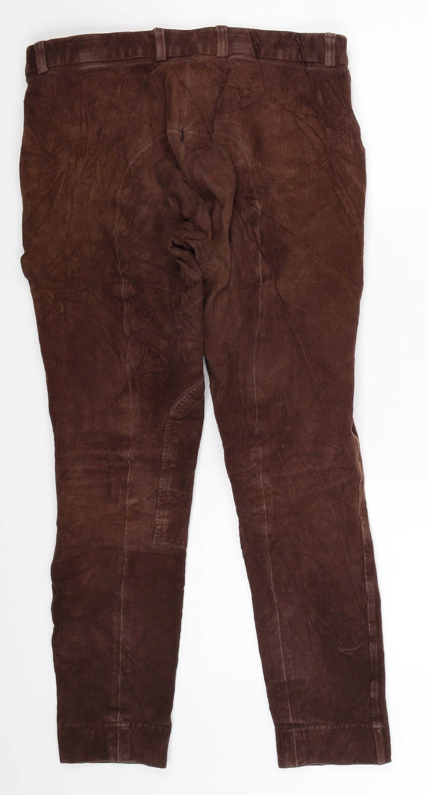 Womens UK Size 32 in Gallop Extra-Slim Fit  Brown Trousers