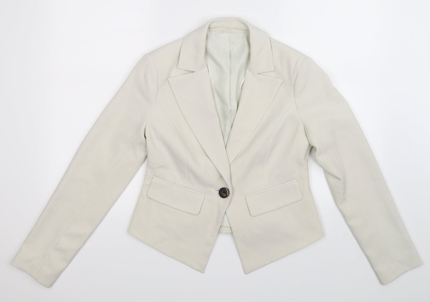 Womens UK Size 10 Preworn Regular Grey Blazer