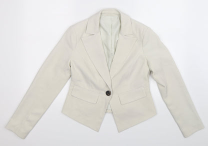 Womens UK Size 10 Preworn Regular Grey Blazer