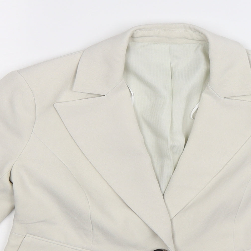 Womens UK Size 10 Preworn Regular Grey Blazer