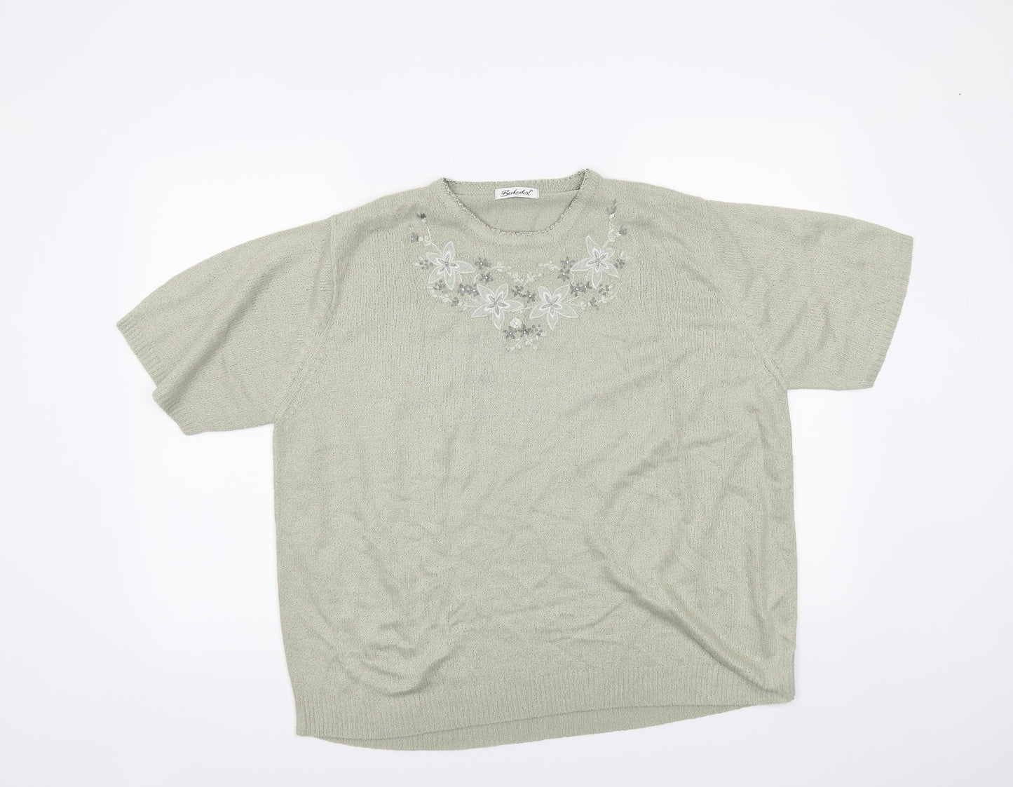 Berkertex Womens Green   Basic T-Shirt Size 14