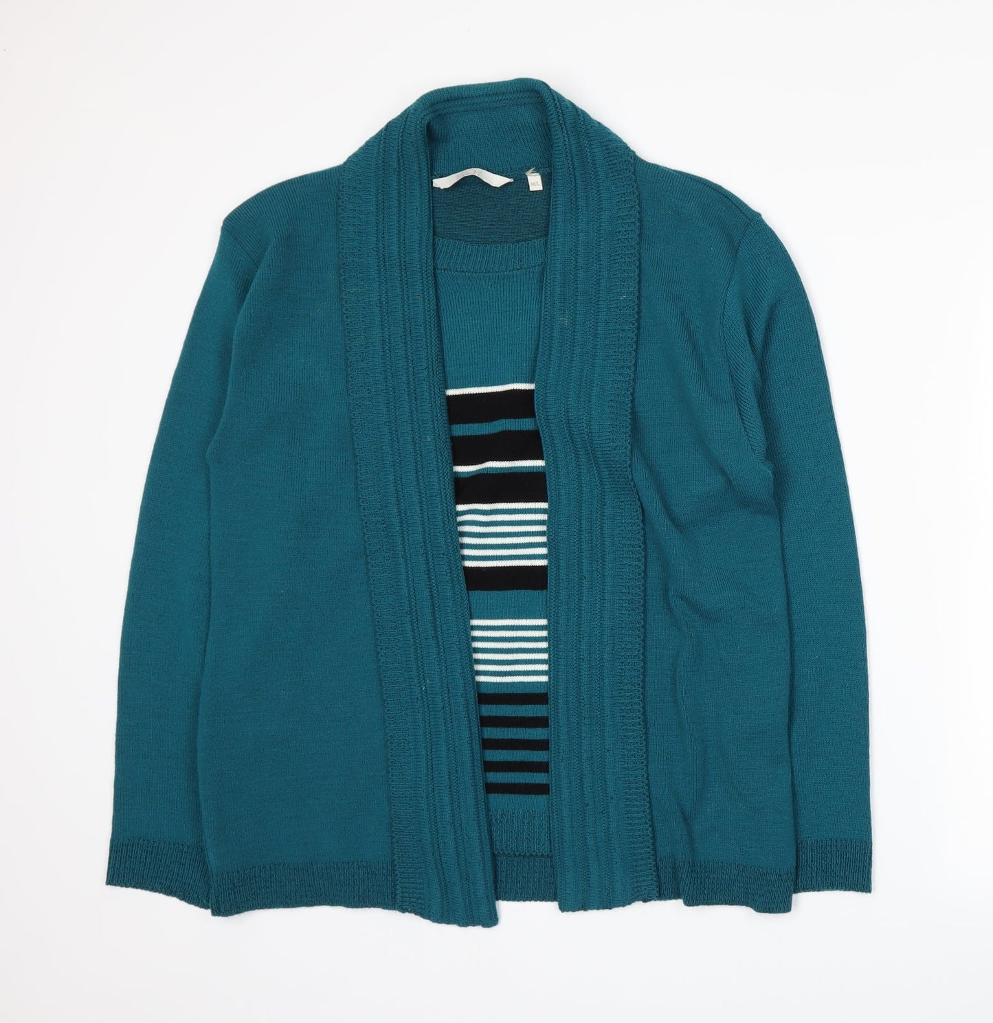 Vida Vi Womens Blue Striped Knit  Jumper Size M