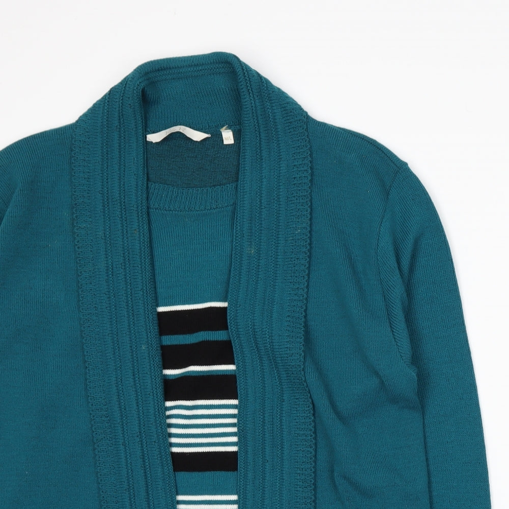 Vida Vi Womens Blue Striped Knit  Jumper Size M