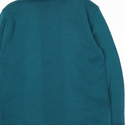 Vida Vi Womens Blue Striped Knit  Jumper Size M