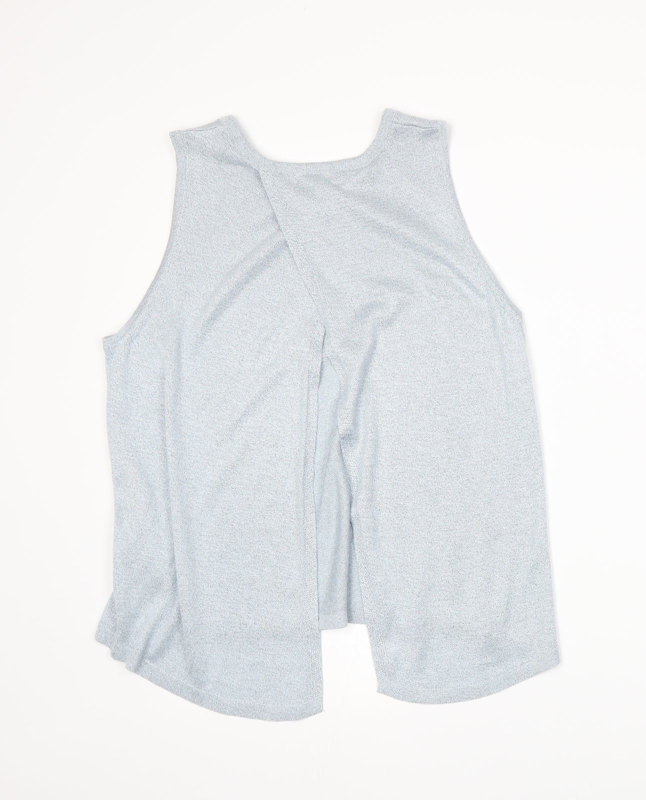 River Island Womens Blue  Knit Vest Jumper Size 10