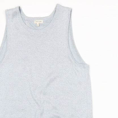 River Island Womens Blue  Knit Vest Jumper Size 10