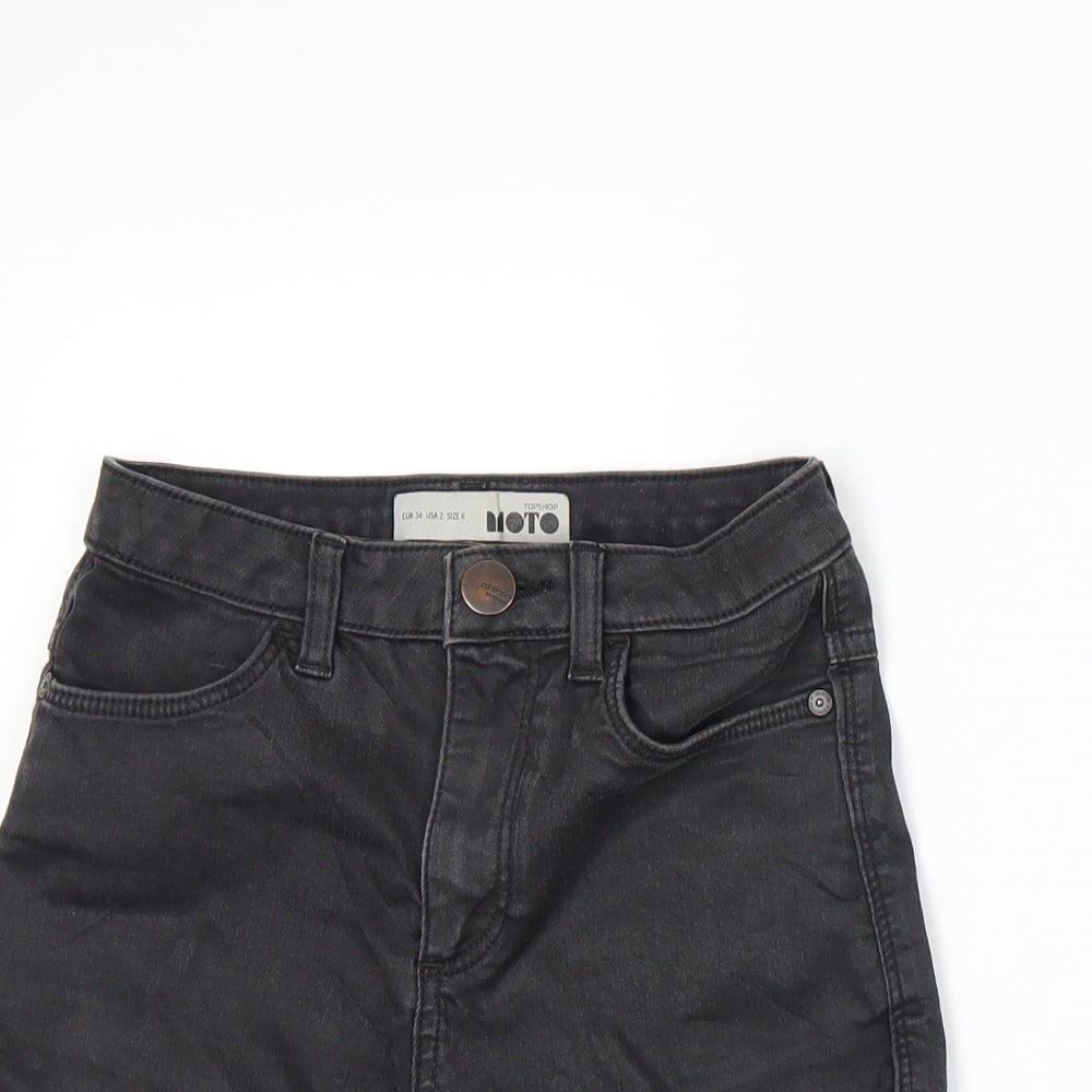 Topshop Womens Grey   Hot Pants Shorts Size 6