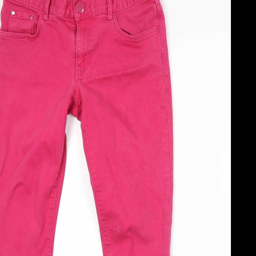 Womens UK Size 10 H&M Regular Fit Skinny Pink Jeans