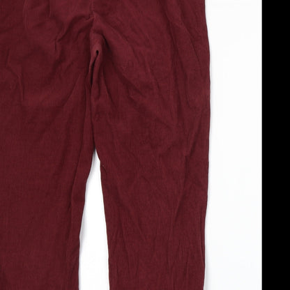EWM Womens Red   Straight Jeans Size 12 L26 in