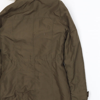 Womens UK Size 6 Dorothy Perkins Green Parka Coat