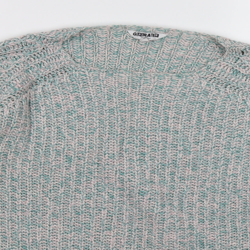 New Look Girls Green  Knit Pullover Jumper Size 10-11 Years
