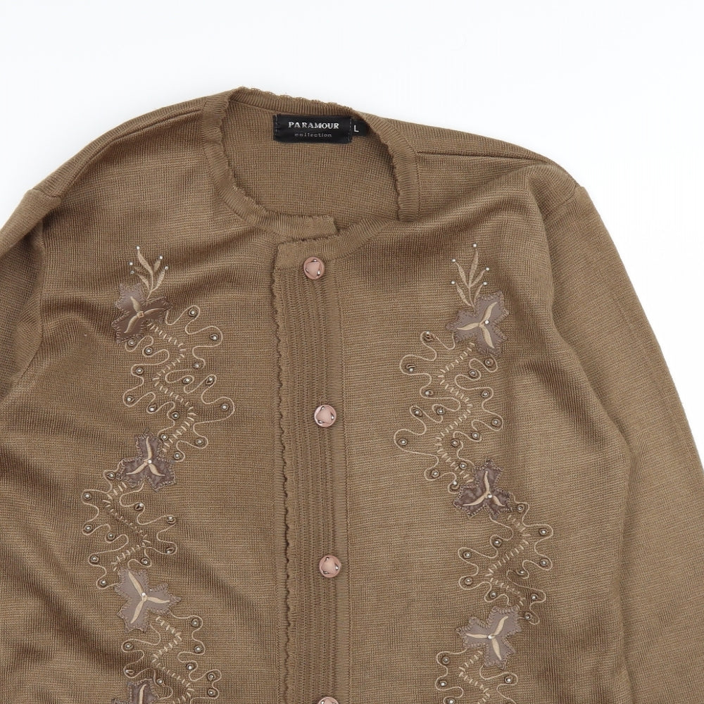 Paramour Womens Brown   Pullover Jumper Size L