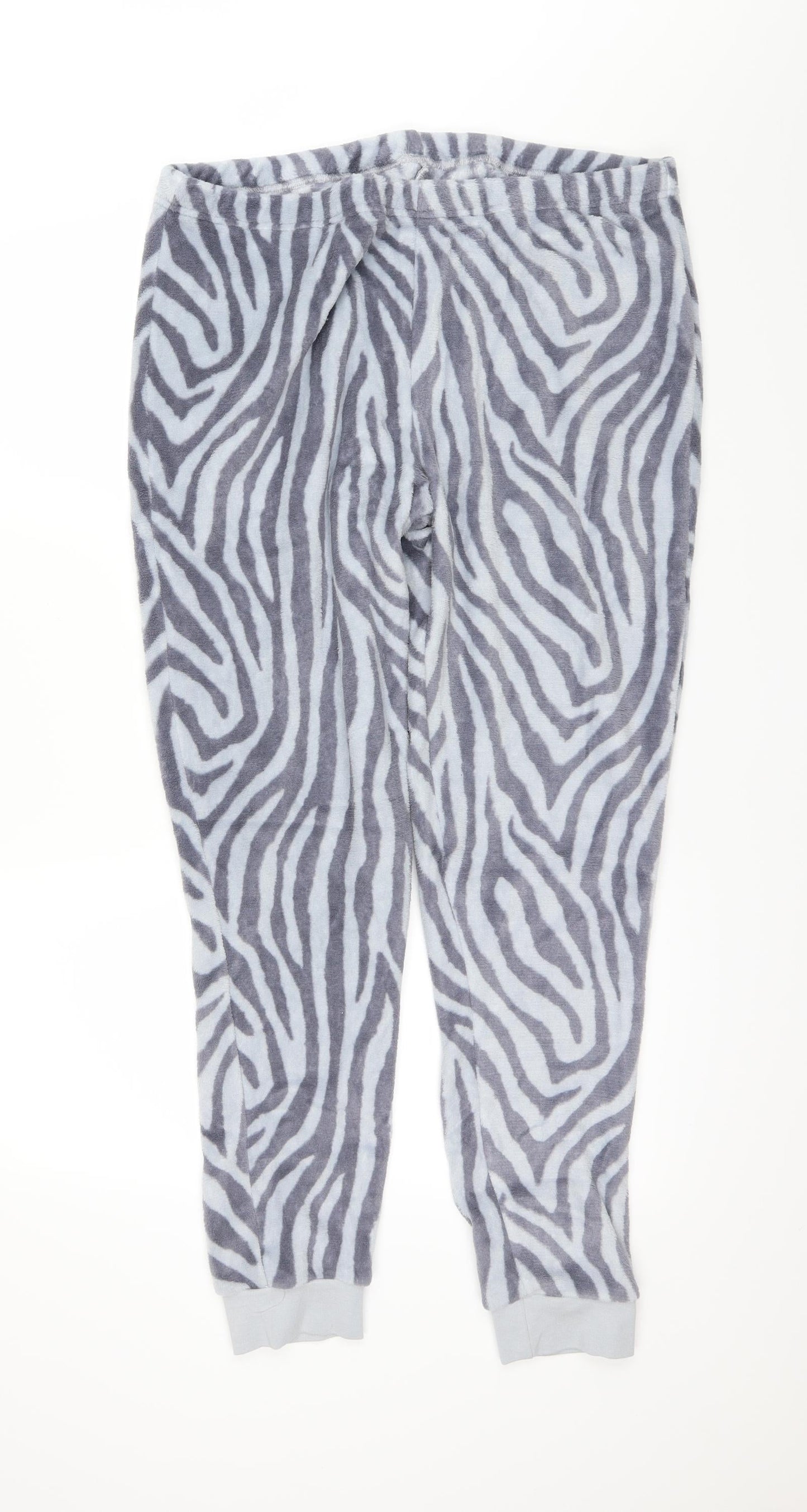 Avon Womens Blue Animal Print  Sweatpants Trousers Size 16 L28 in